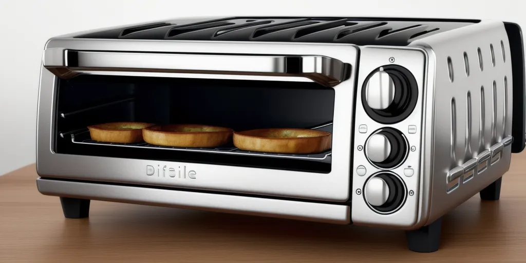 What temperature should the toaster oven be preheated to when cooking hamburgers?