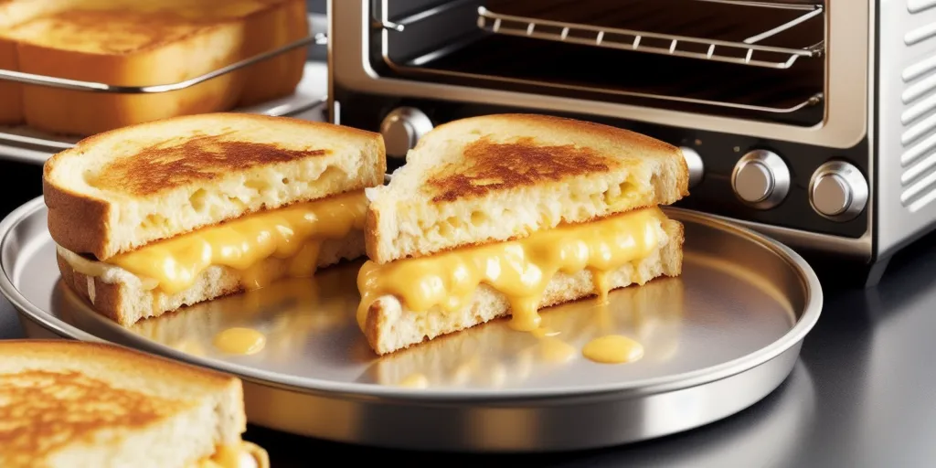 How long should i cook a grilled cheese in a toaster oven?